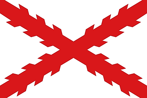 Colonial flag used by the Spanish Empire in Peru, and Bolivia. Image credit: Ningyou./Wikimedia.org