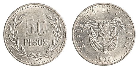 Colombian 5 peso Coin
