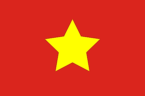 Large yellow star centered on red field