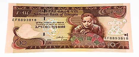 20 Ethiopian birr banknote