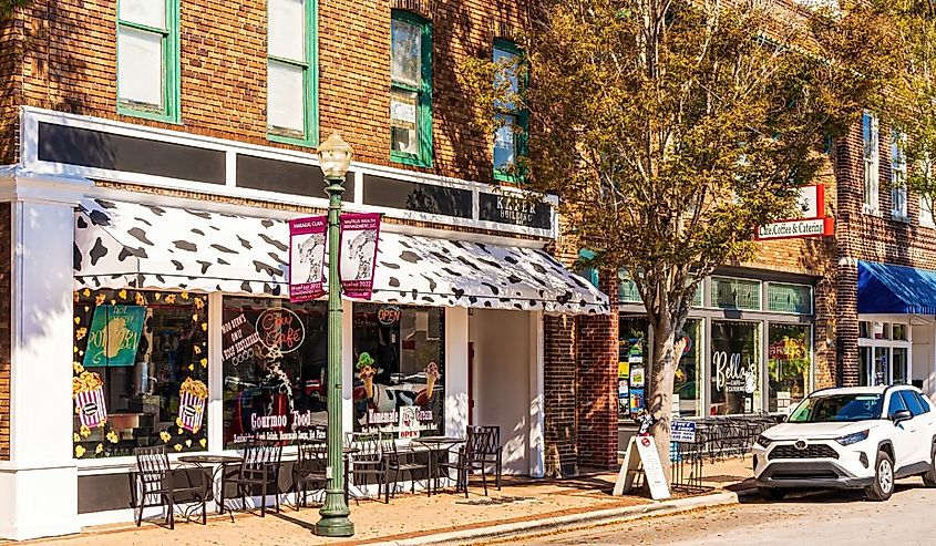 A popular café in the New Bern, North Carolina.