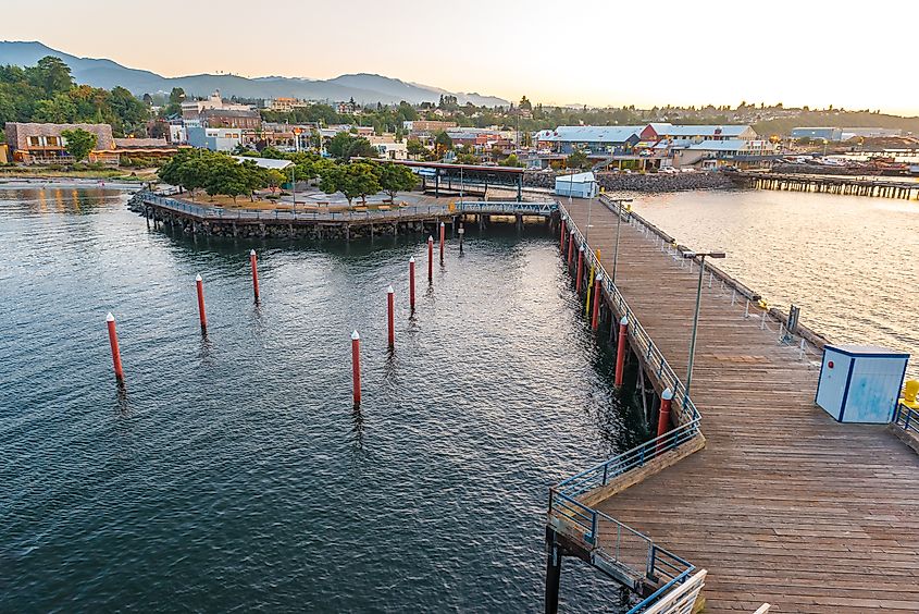 The pier in Port Angeles, Washington