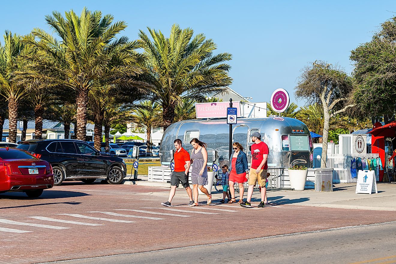 street view in Seaside, Florida, via Andriy Blokhin / Shutterstock.com