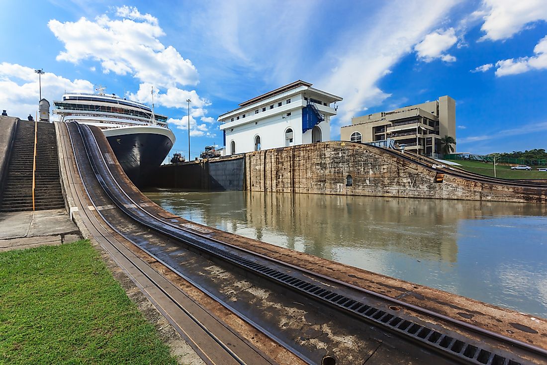 The Panama Canal, found where North and South America meet. 