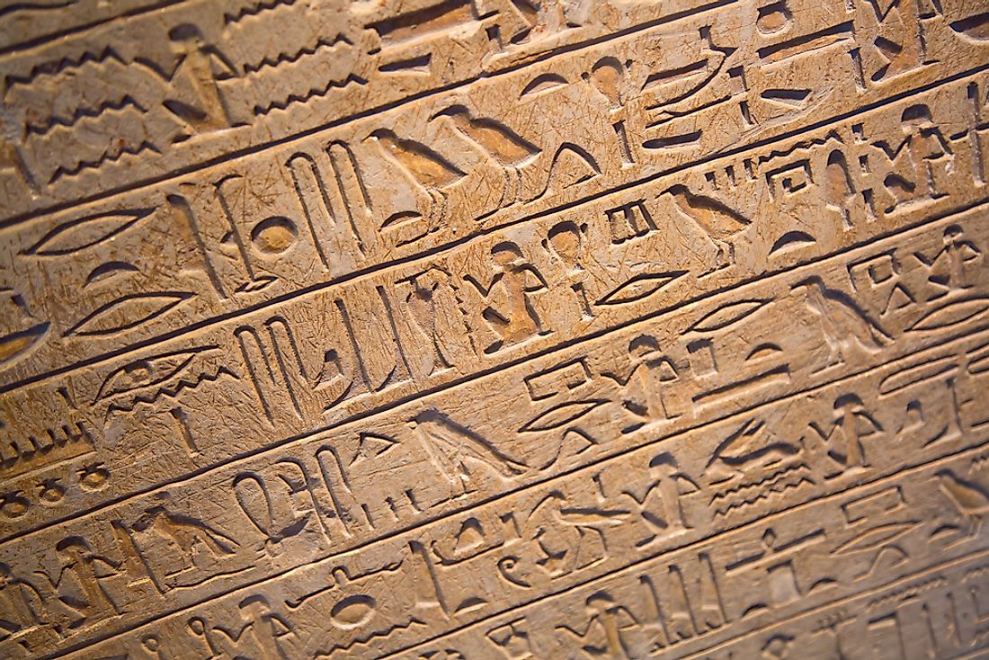 Egyptian hieroglyphics is one of the earliest writing systems in the world.