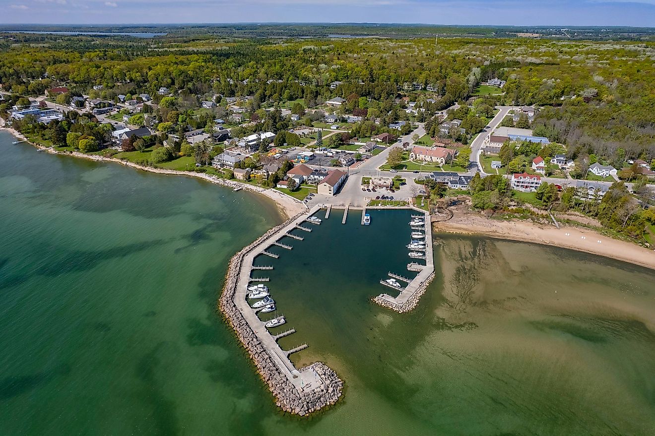 Baileys Harbor Marina on Lake Michigan 