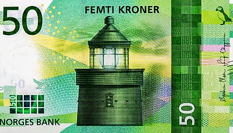 Norwegian 50 kroner Banknote