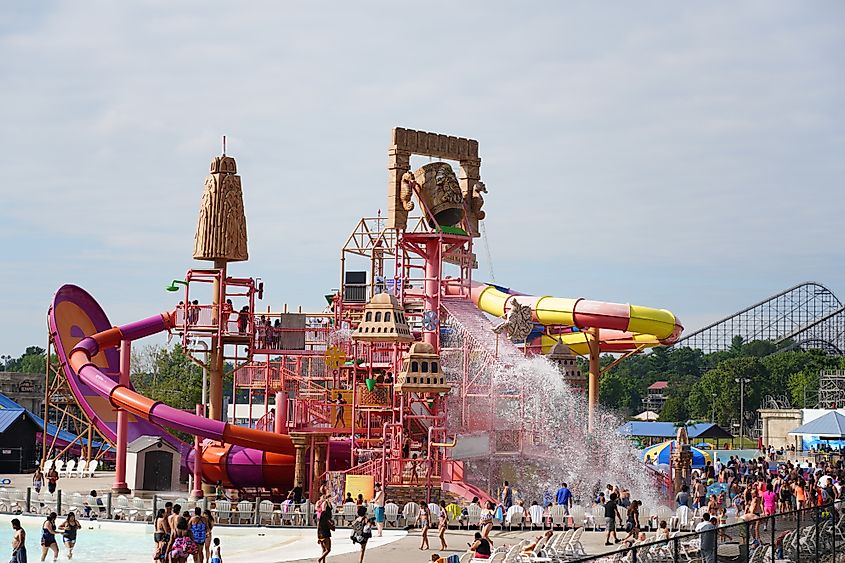 A water park in Wisconsin Dells, Wisconsin.