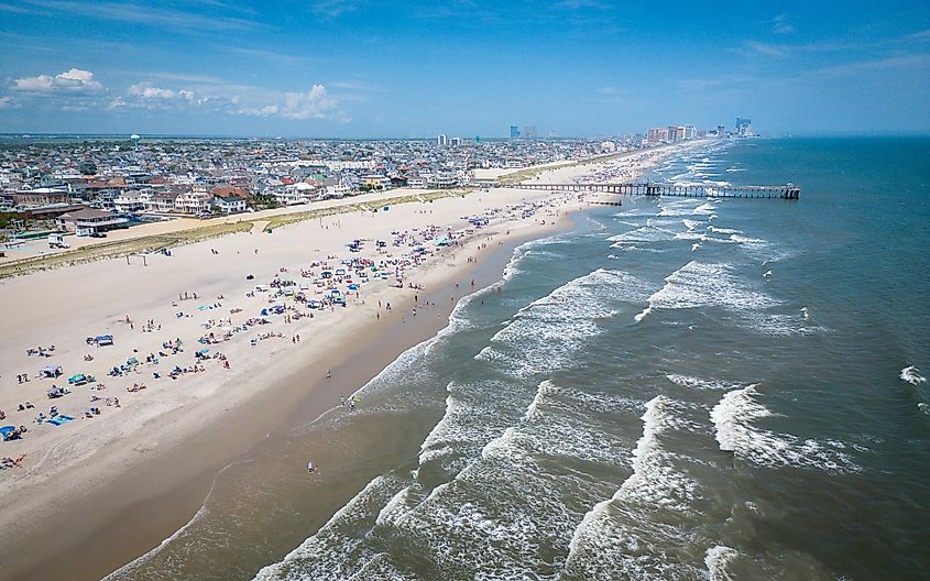 Aerial Drone of Ocean City, New Jersey.