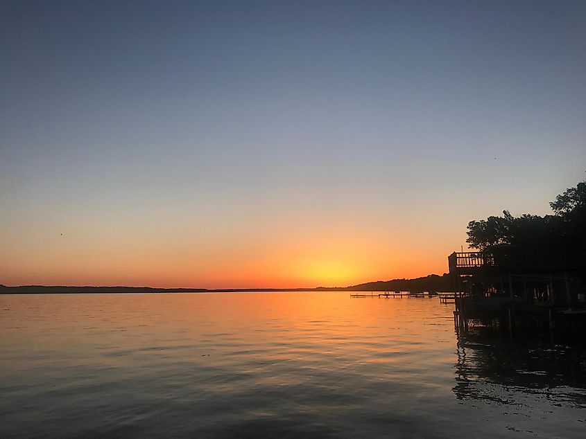 Sunset on Wilson Lake Alabama