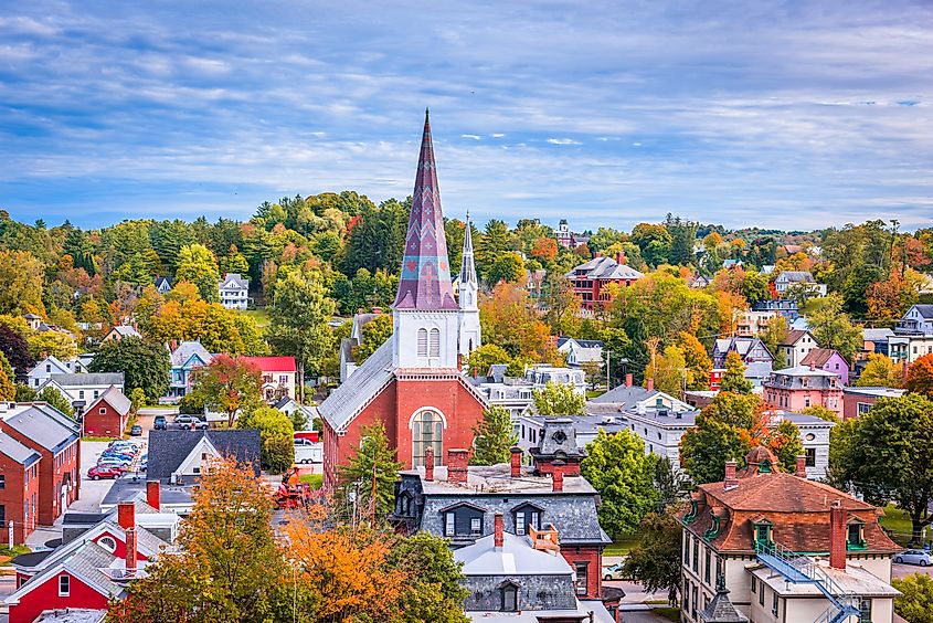 Fall in Montpelier, Vermont.