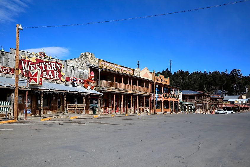 The historical old town in Cloudcroft Town, New Mexico USA. Editorial credit: Purplexsu / Shutterstock.com