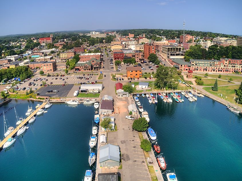 The port in Marquette, Michigan.