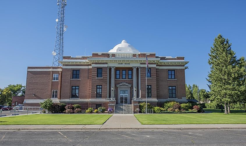 Fremont County Courthouse in St. Anthony, Idaho.