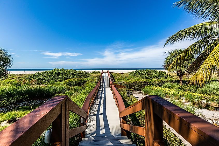 The boardwalk at Marco Island, Florida.