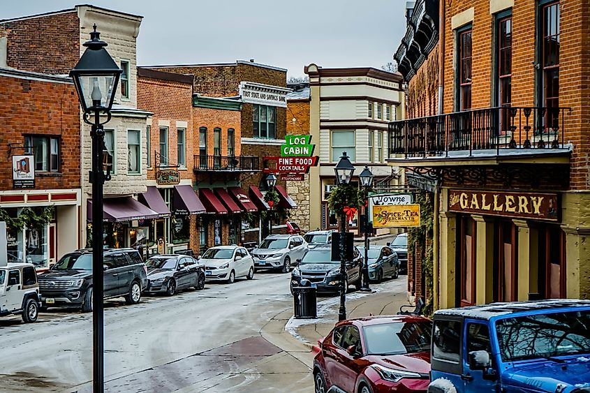owntown of Galena, Illinois. Editorial credit: StelsONe / Shutterstock.com