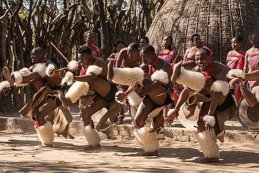 Singing, dancing and celebrating people from Eswatini