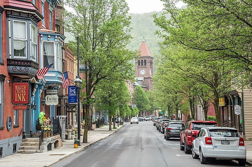 The charming town of Jim Thorpe, Pennsylvania.