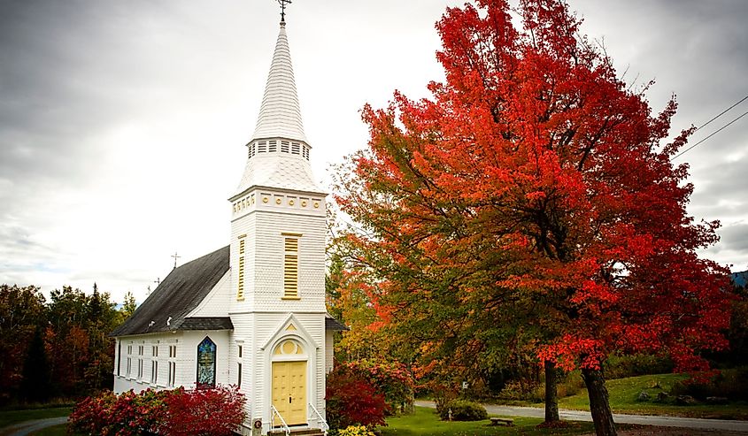 Saint Matthew's chapel in Sugar Hill New Hampshire