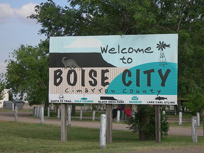 Welcome to Boise City, Oklahoma