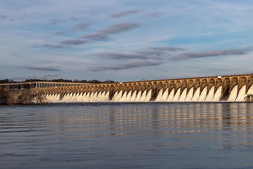 Wilson Dam at Muscle Shoals, Alabama.