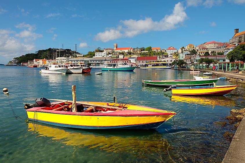 Carenaga Harbour of St. George's- capitol of Grenada. Image used under license from Shutterstock.com.