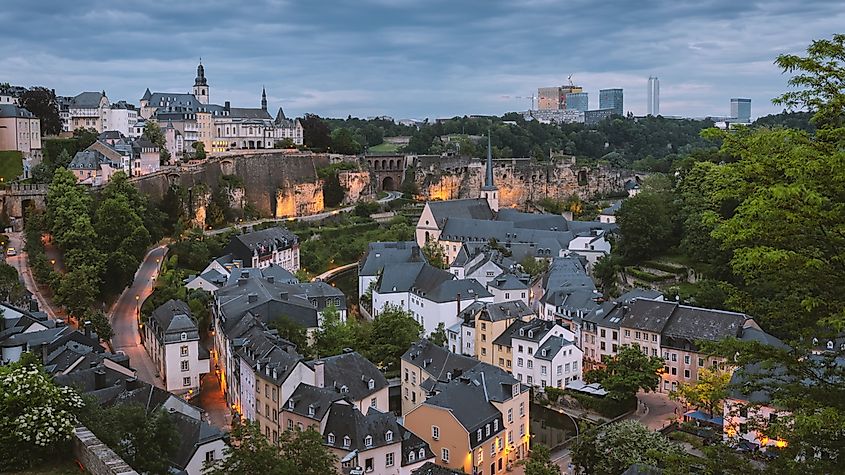 Ville Haute, Luxembourg City and Kirchberg, Luxembourg