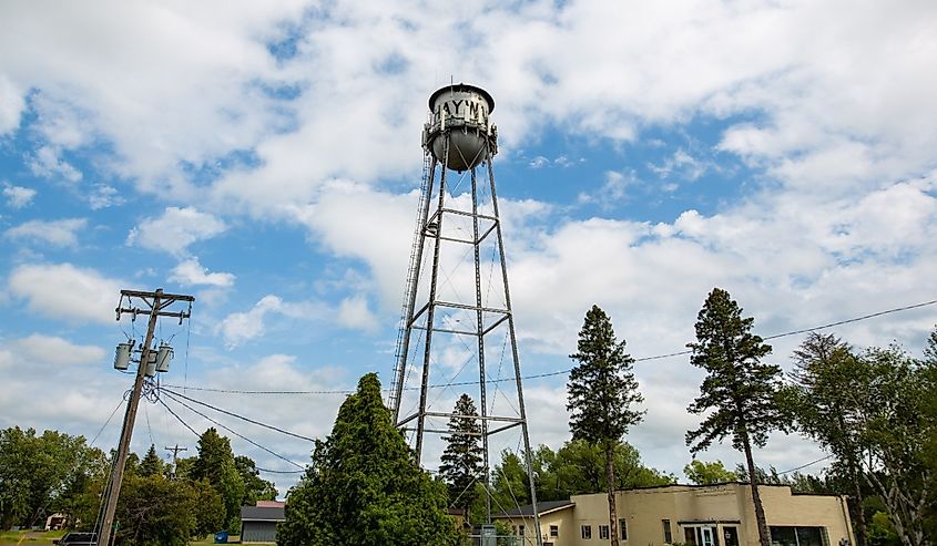Water tower of Hayward, Wisconsin