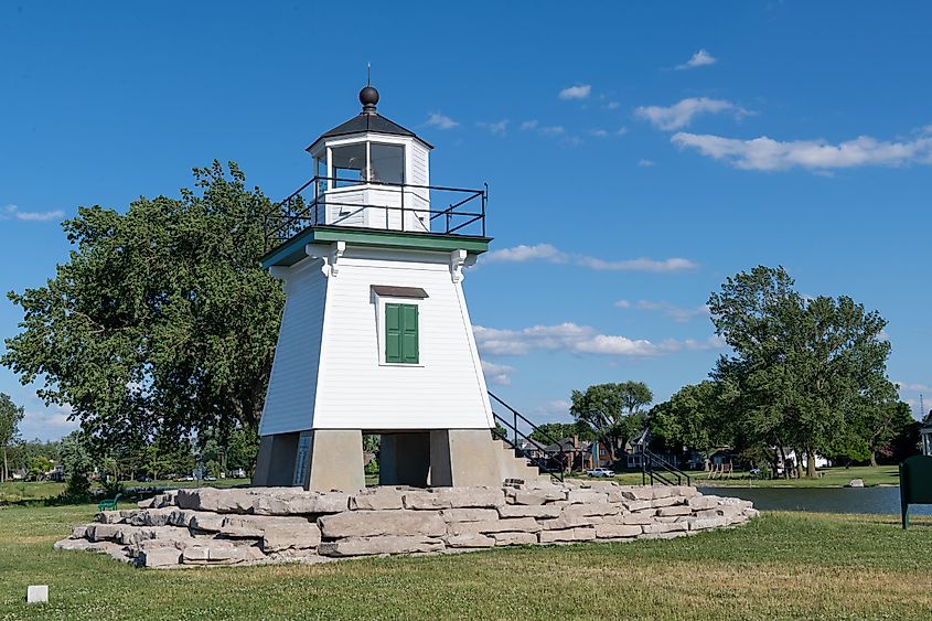 A beautiful shot of Port Clinton Lighthouse in Port Clinton, Ohio