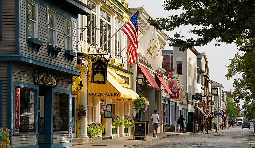 The historic seaside city of Newport, Rhode Island.