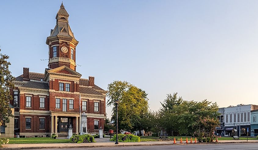 The Graves County Courthouse in Mayfield, Kentucky.
