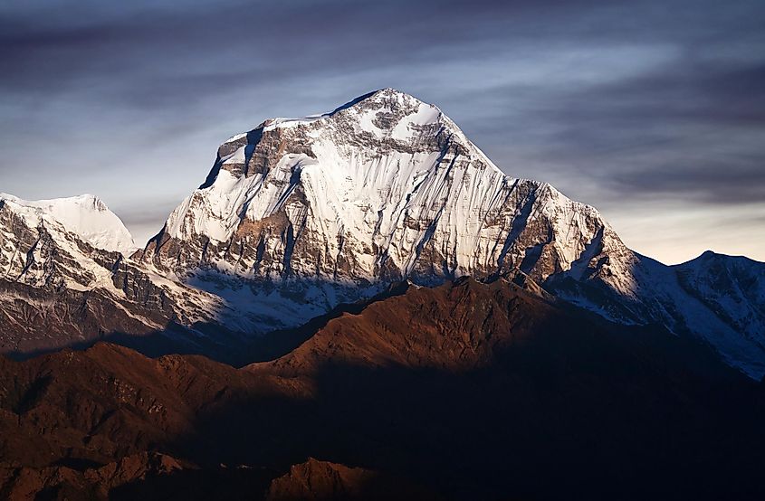 Dhaulagiri, one of the world's highest mountains