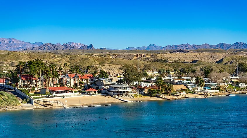 Rio Las Palmas condominium on the Colorado River in Bullhead City, Arizona.