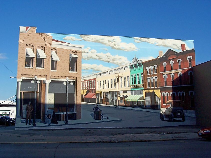 Mural in Downtown Maryville, Missouri.