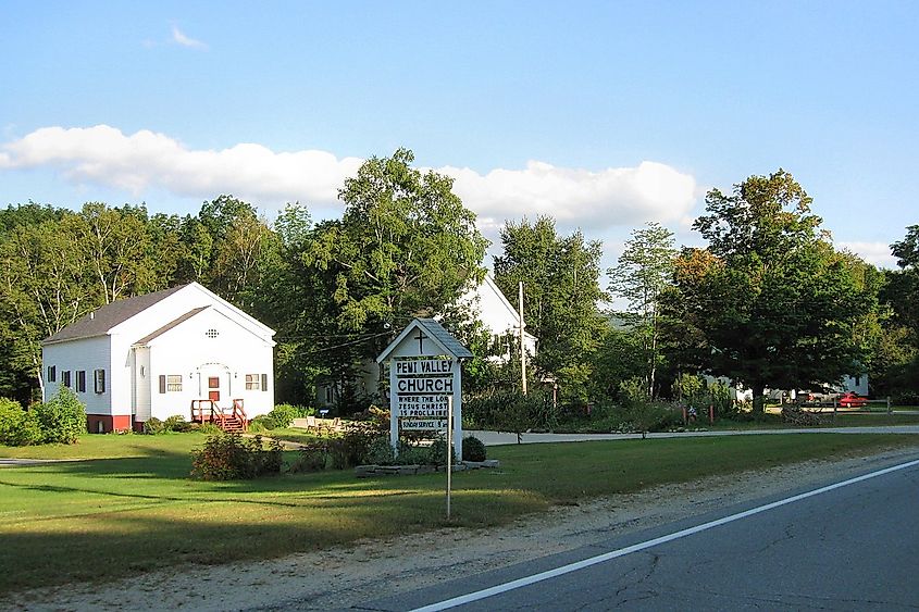 A church in Woodstock, New Hampshire