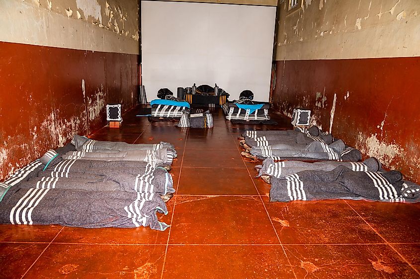 A Museum Prison exhibit with conditions typical in Republic of Congo.