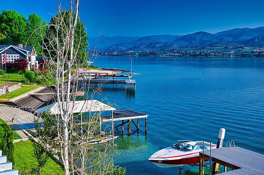 View of Lake Chelan in Washington State.