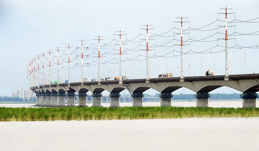 Bangabandhu Bridge, also known as the Jamuna Multi-purpose Bridge