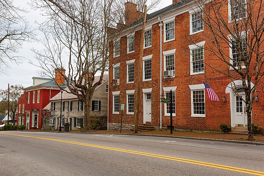 Historical section of Abingdon, Virginia. Editorial credit: Dee Browning / Shutterstock.com