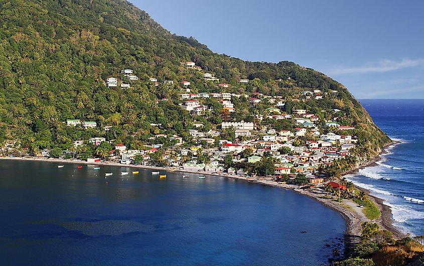 Scotts Head is a fishing village in Domica, Caribbean Island.