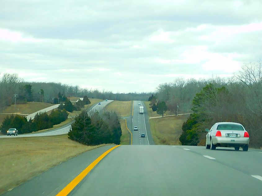 U.S. Route 67 passing through Poplar Bluff, Missouri