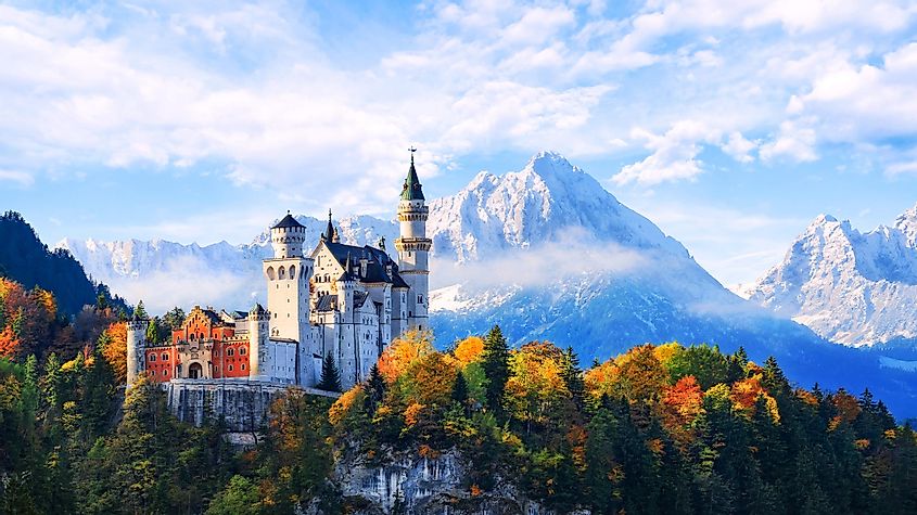 Neuschwanstein castle in the Bavarian Alps, Germany. Image used under license from Shutterstock.com.
