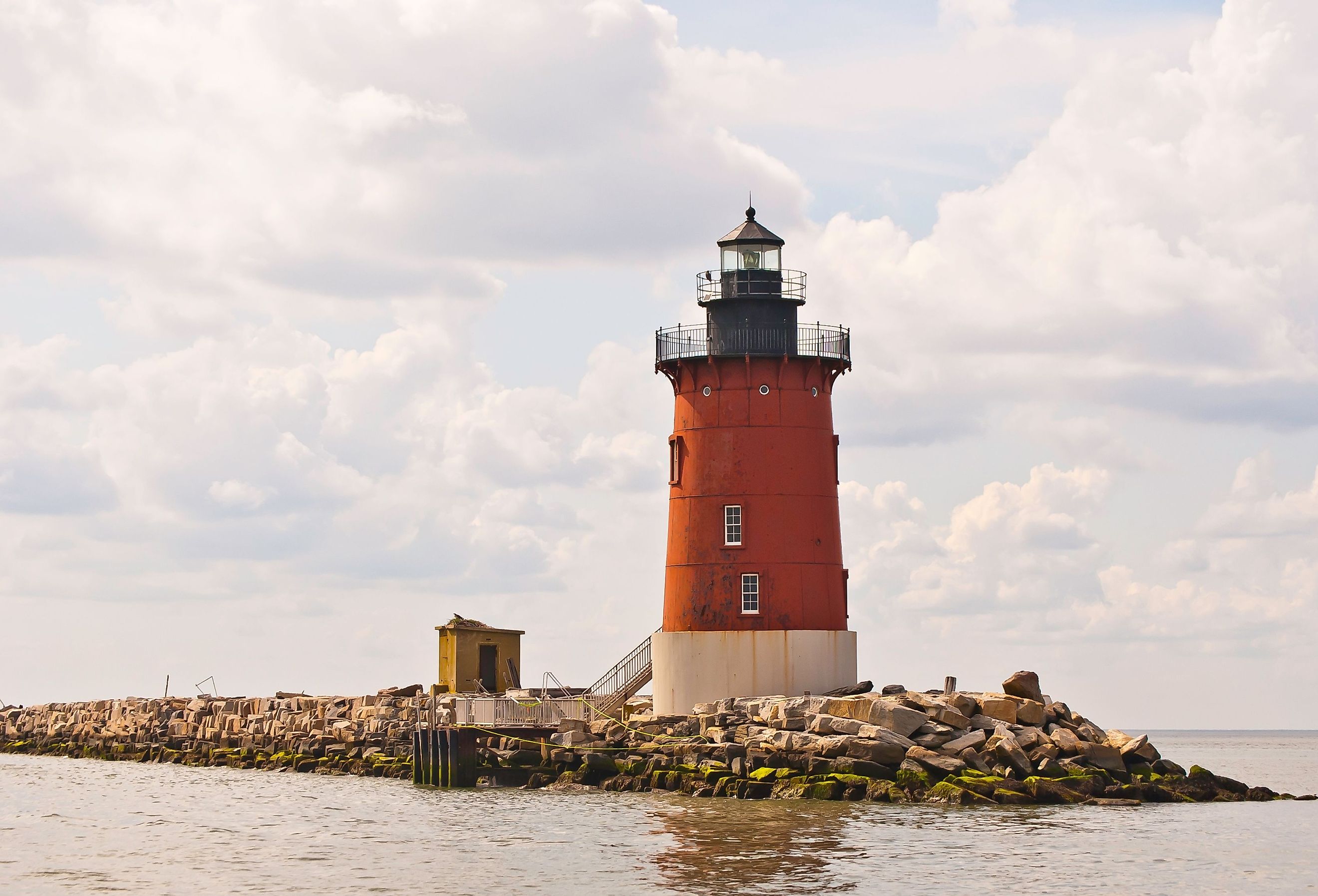 Delaware Breakwater Lighthouse in Lewes, Delaware.